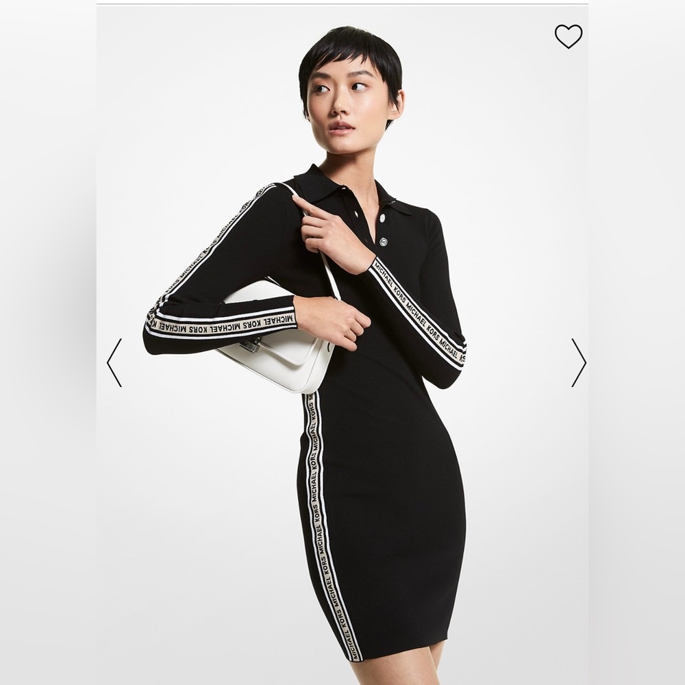 MICHAEL KORS Logo Tape Polo Dress